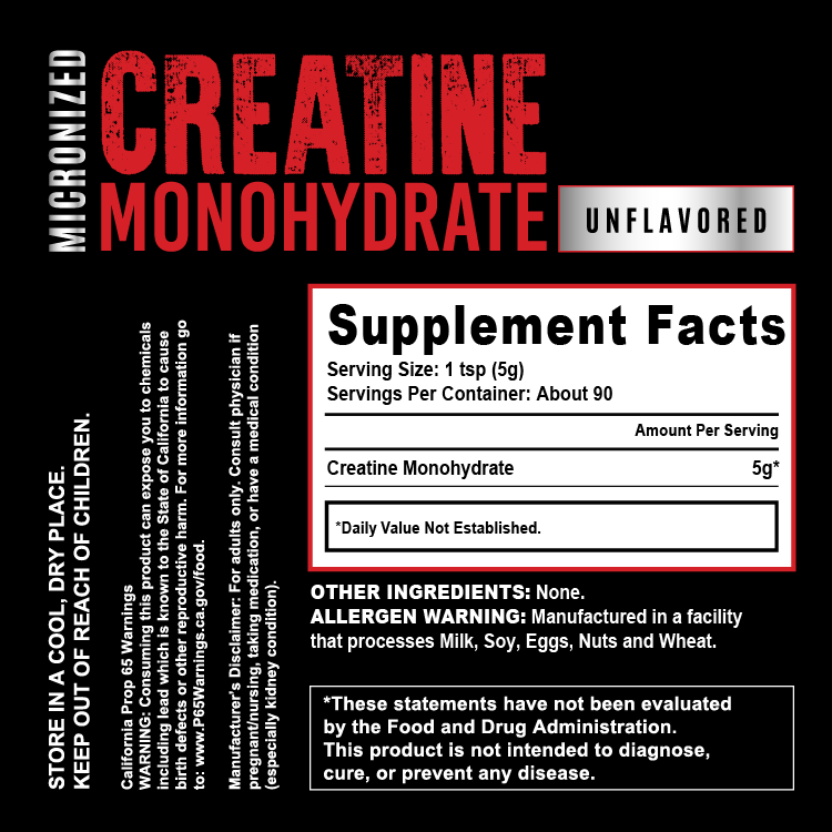 Micronized Creatine Monohydrate – 100% Pure