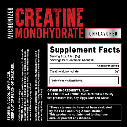 Micronized Creatine Monohydrate – 100% Pure