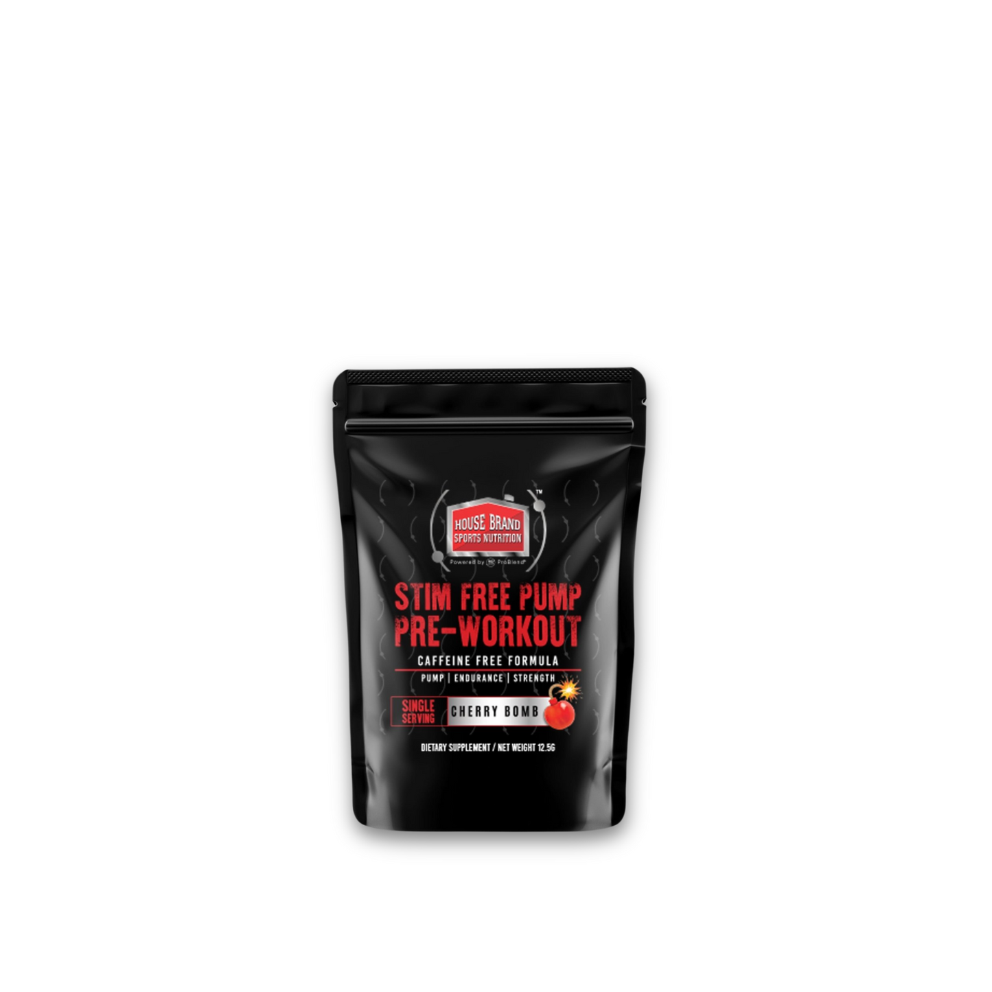 STIM FREE PUMP PRE-WORKOUT SAMPLE, single serving