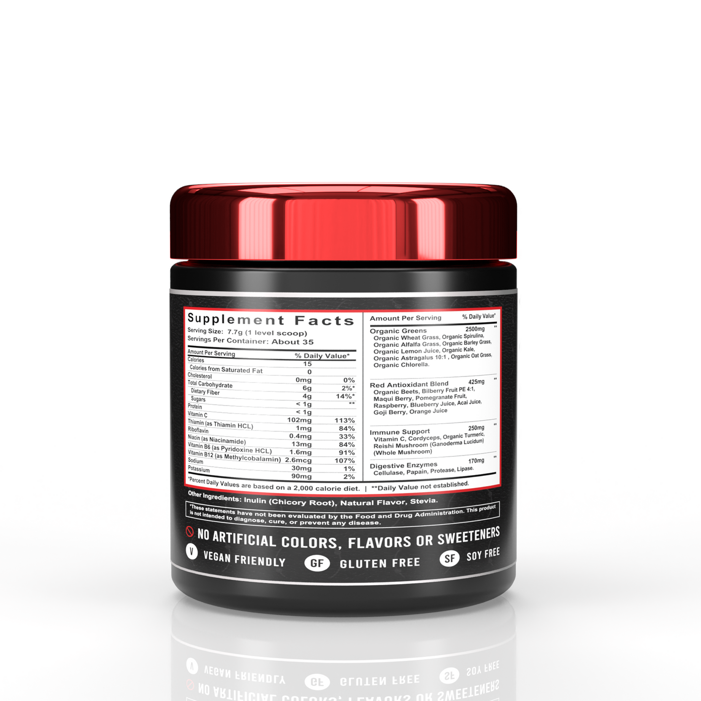 Super Greens+Reds with Digestive Enzymes Blend